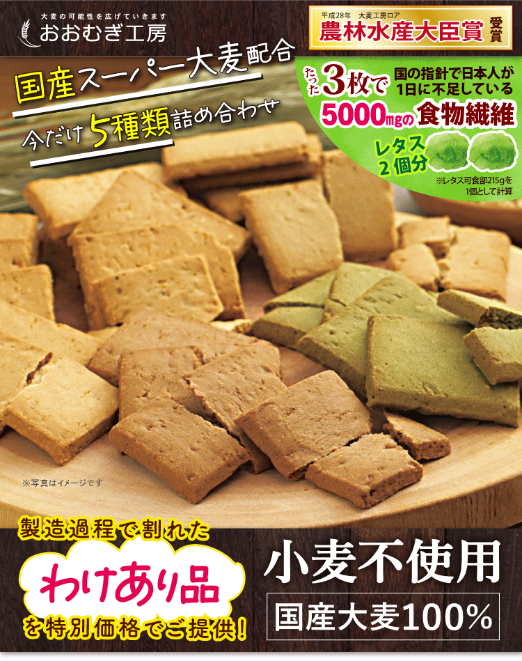 わけあり大麦おからクッキー 30枚入