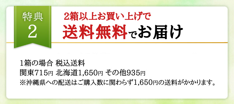 2箱から送料無料でお届け