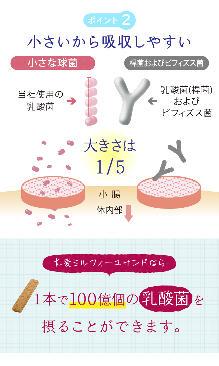 1本に乳酸菌100億個配合